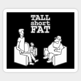 Tall Short Fat - webcomic logo Sticker